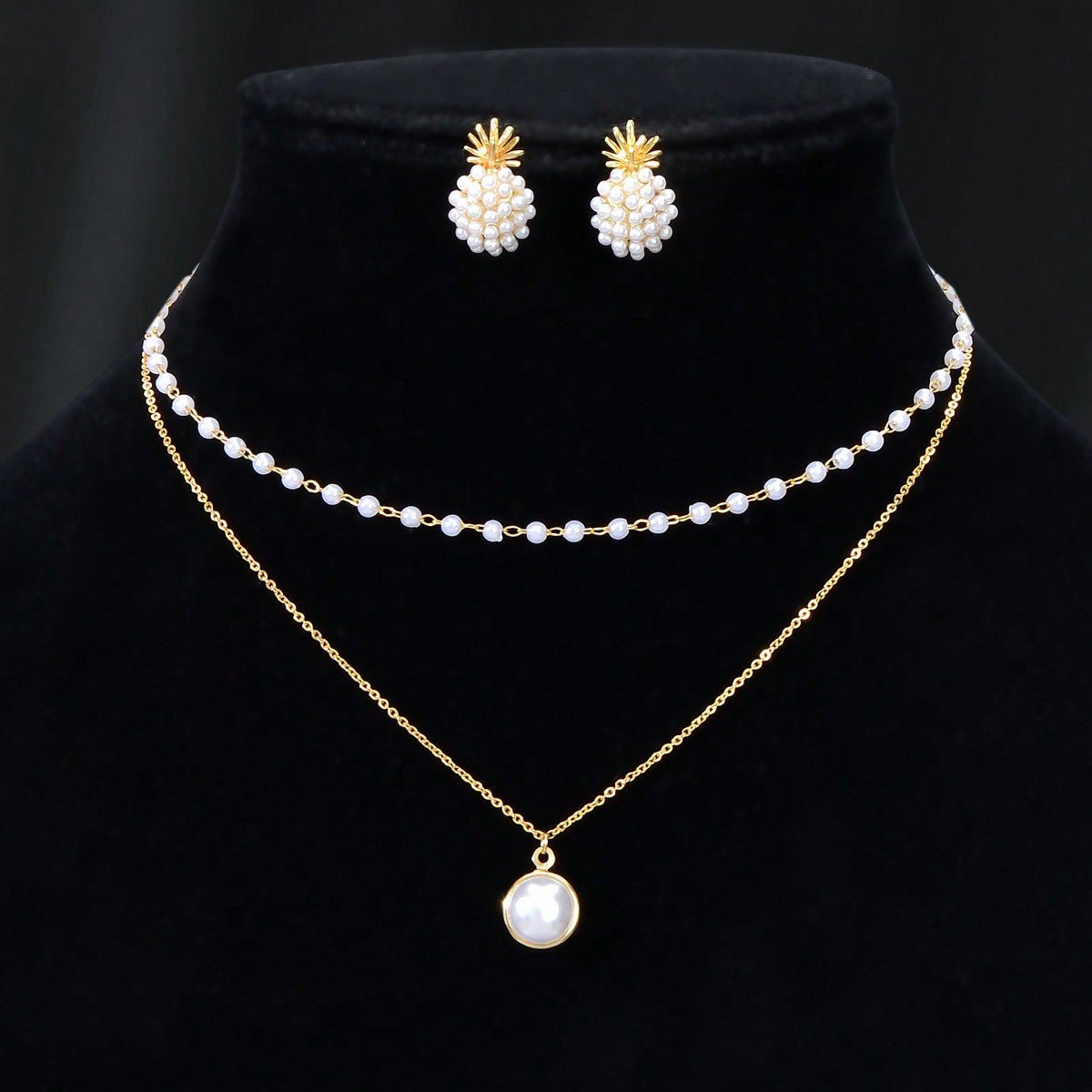 Pearl Double Pendant - MariyX